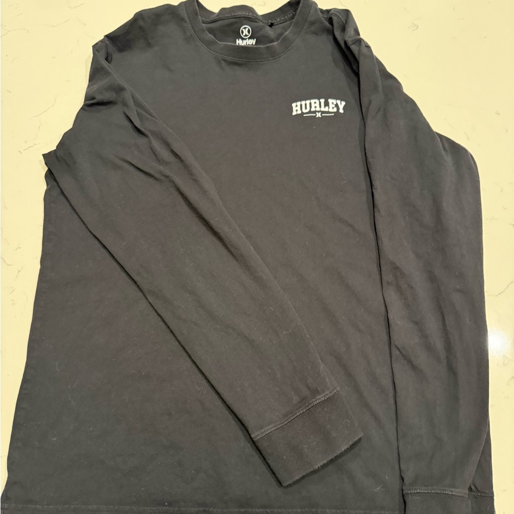 Hurley Men's Charcoal Long Sleeve Tee